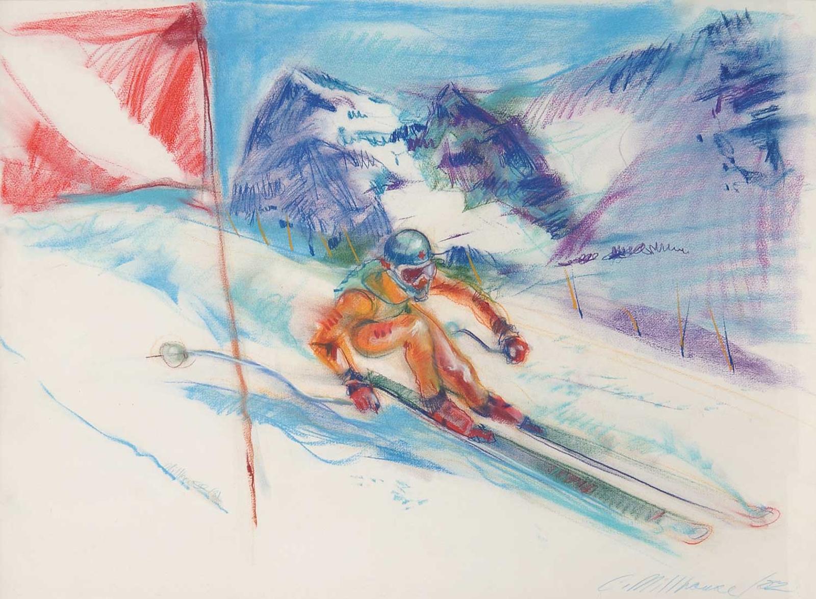 C. Millhouse - Untitled - Downhill Ski Racer