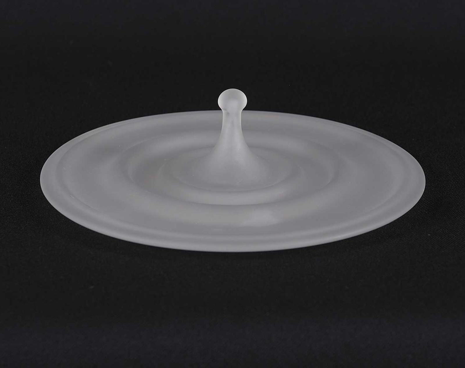 Glass School - Frosted Glass Plate with Knob Handle