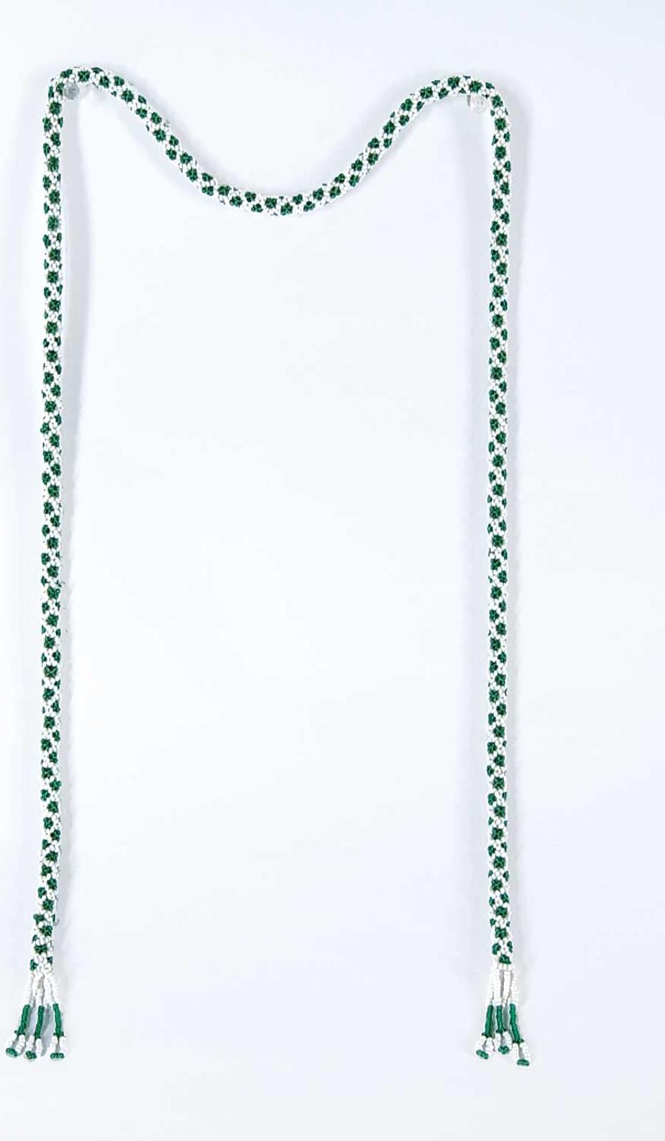 Robert Charles Aller (1922-2008) - Untitled - Green and White Rope Necklace [No Bolo]