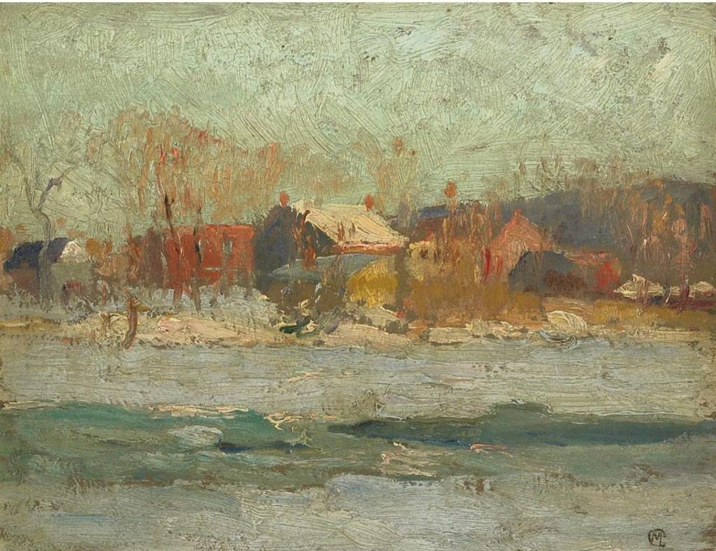Maurice Galbraith Cullen (1866-1934) - Village By A River, Winter