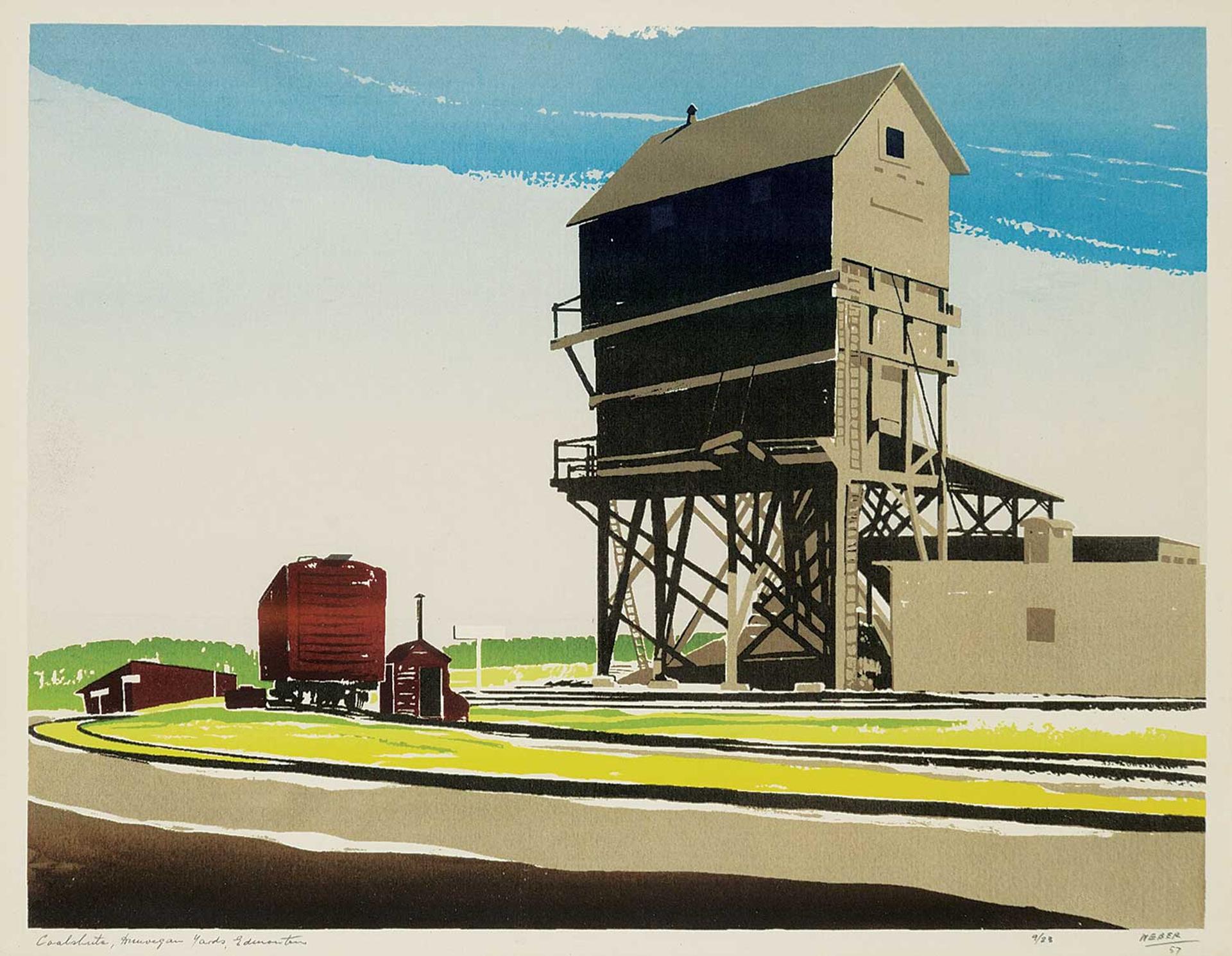 George Weber (1907-2002) - Coalshute, Dunvegan Yards, Edmonton  #9/23
