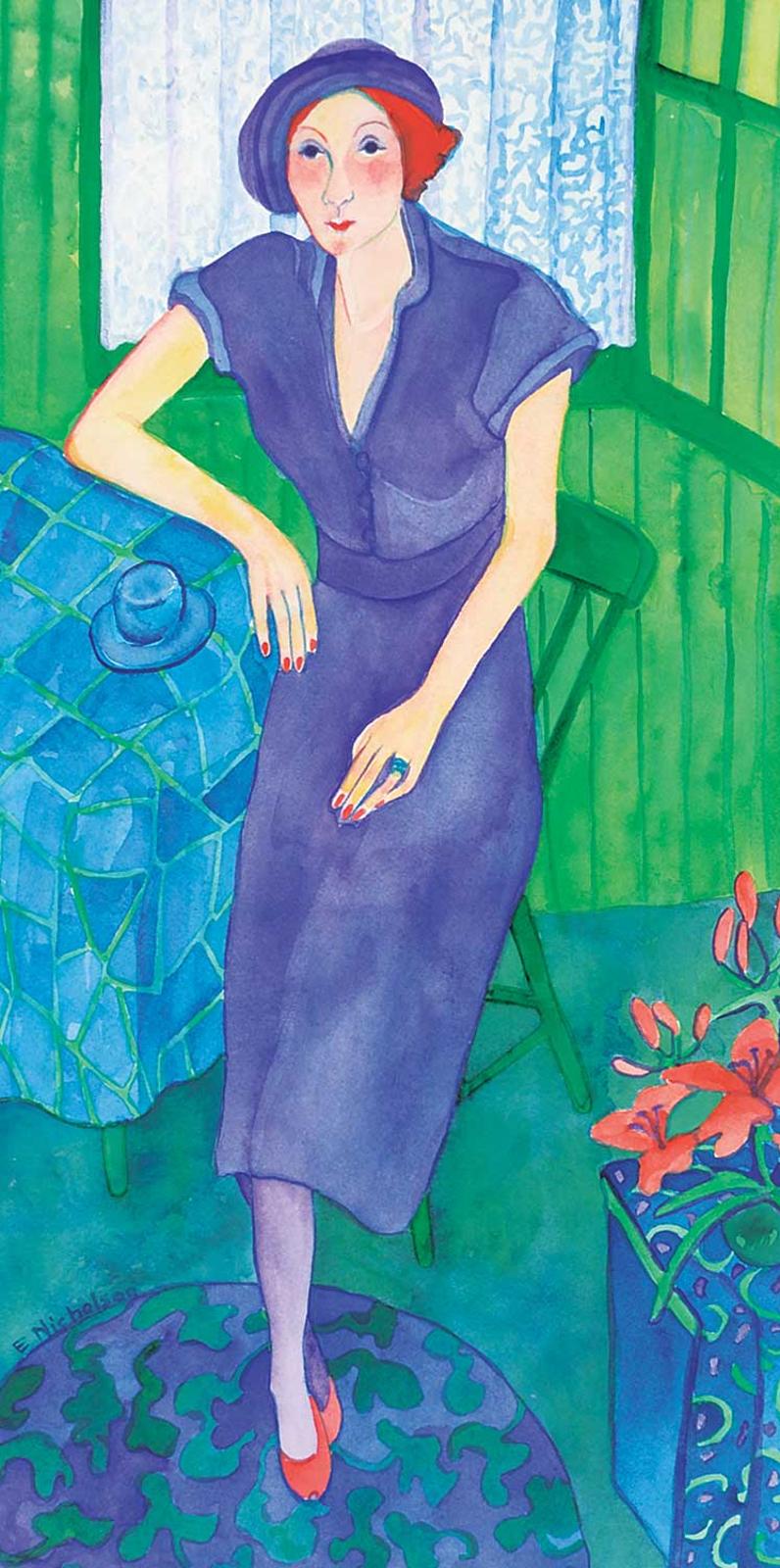 Elinor Nicholson - Untitled - Lady in Purple