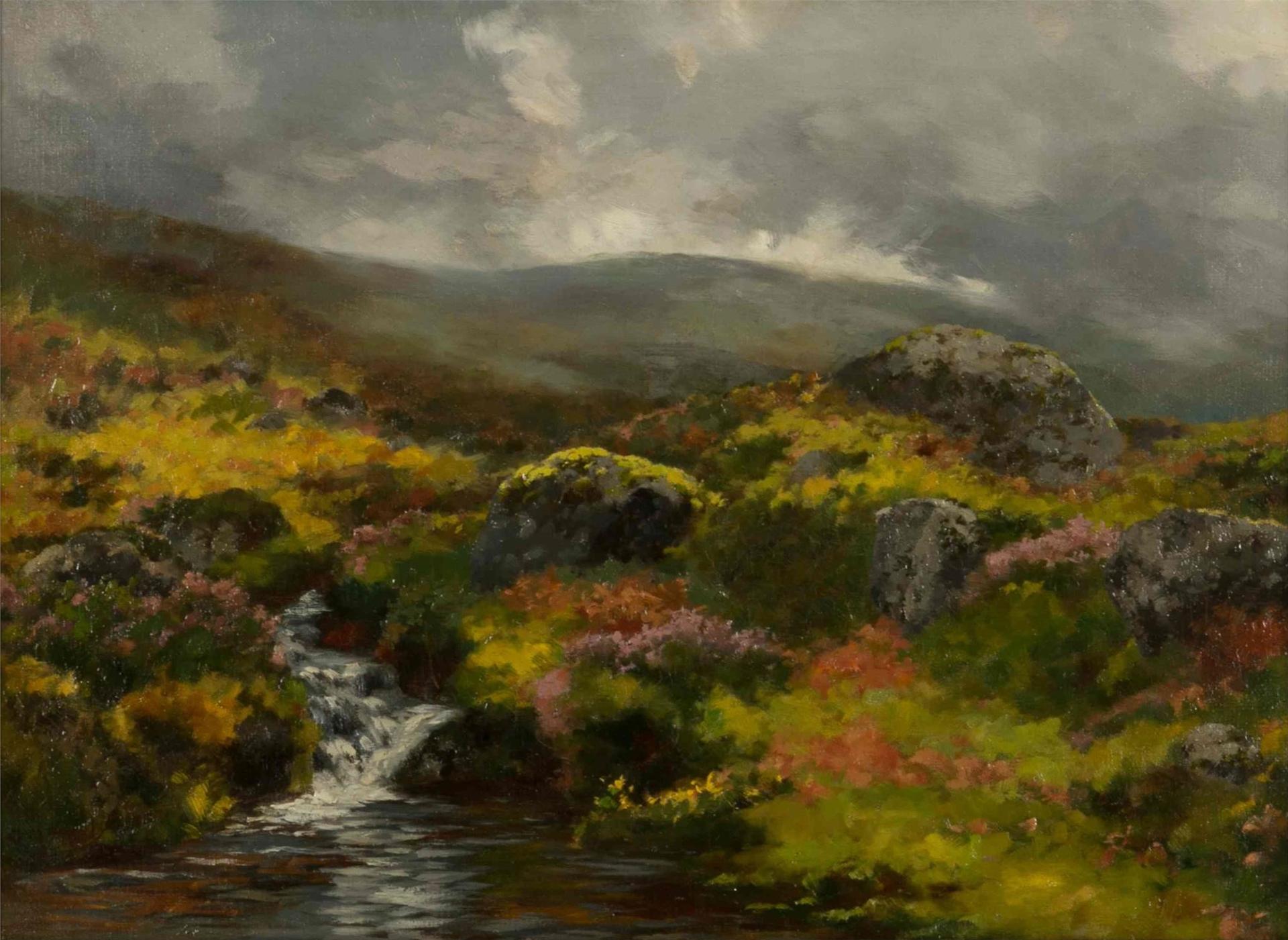 Charles MacDonald Manly (1855-1924) - A Highland Stream