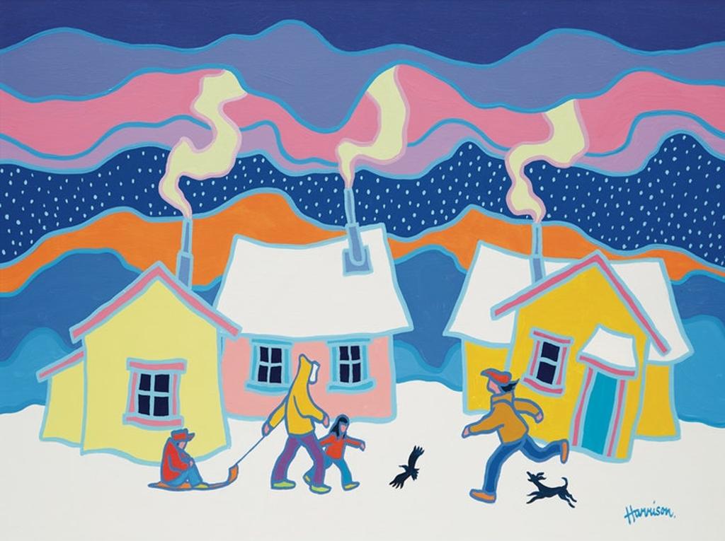 Ted Harrison (1926-2015) - A Winter Morning