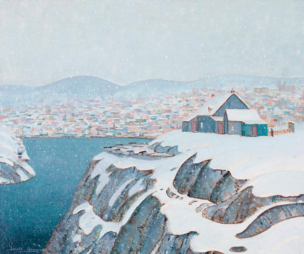 Thomas Harold (Tib) Beament (1898-1984) - Queen's Battery Barracks Overlooking St. John's, Newfoundland