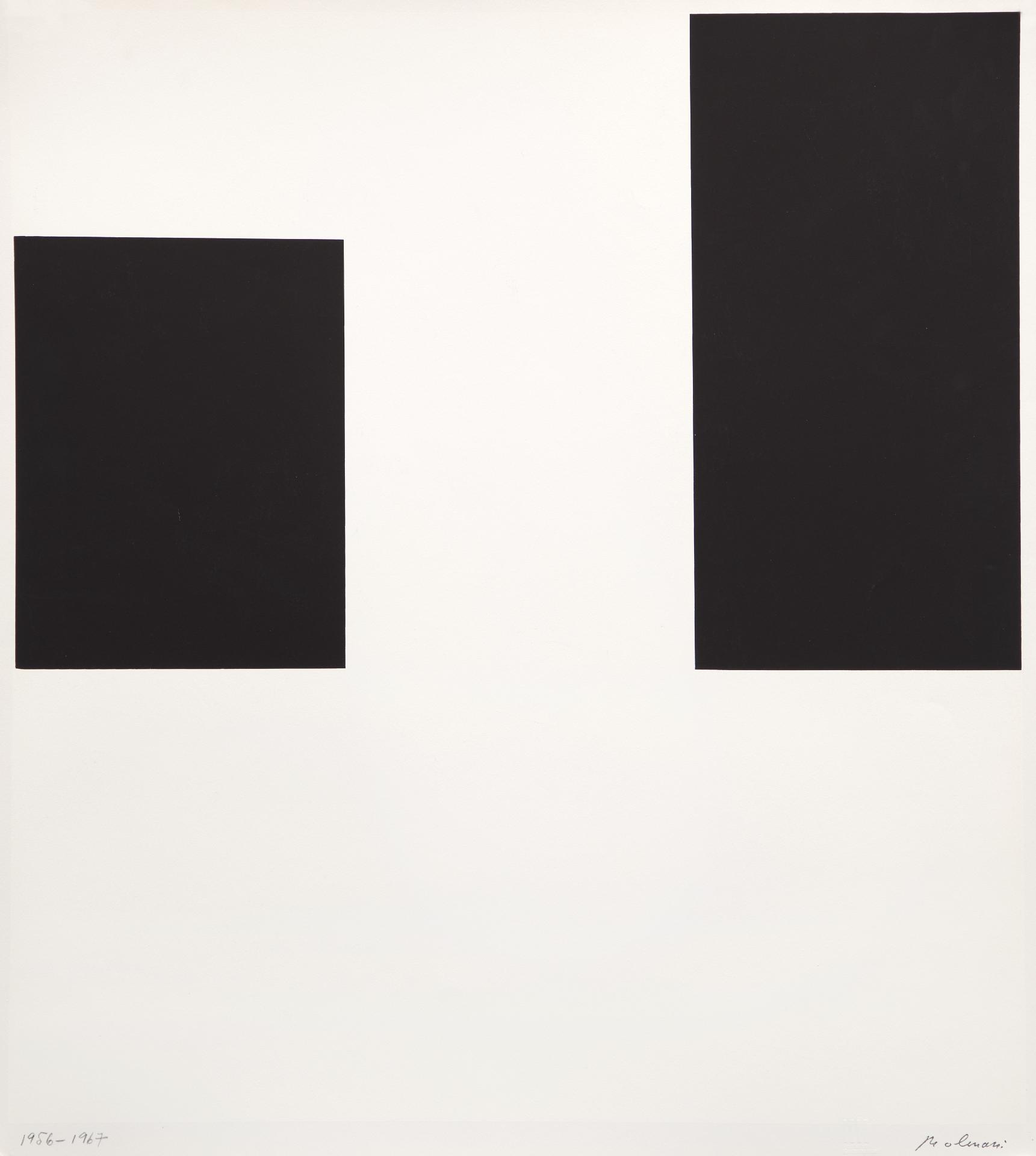 Guido Molinari (1933-2004) - Noir/Blanc , 1956-1967