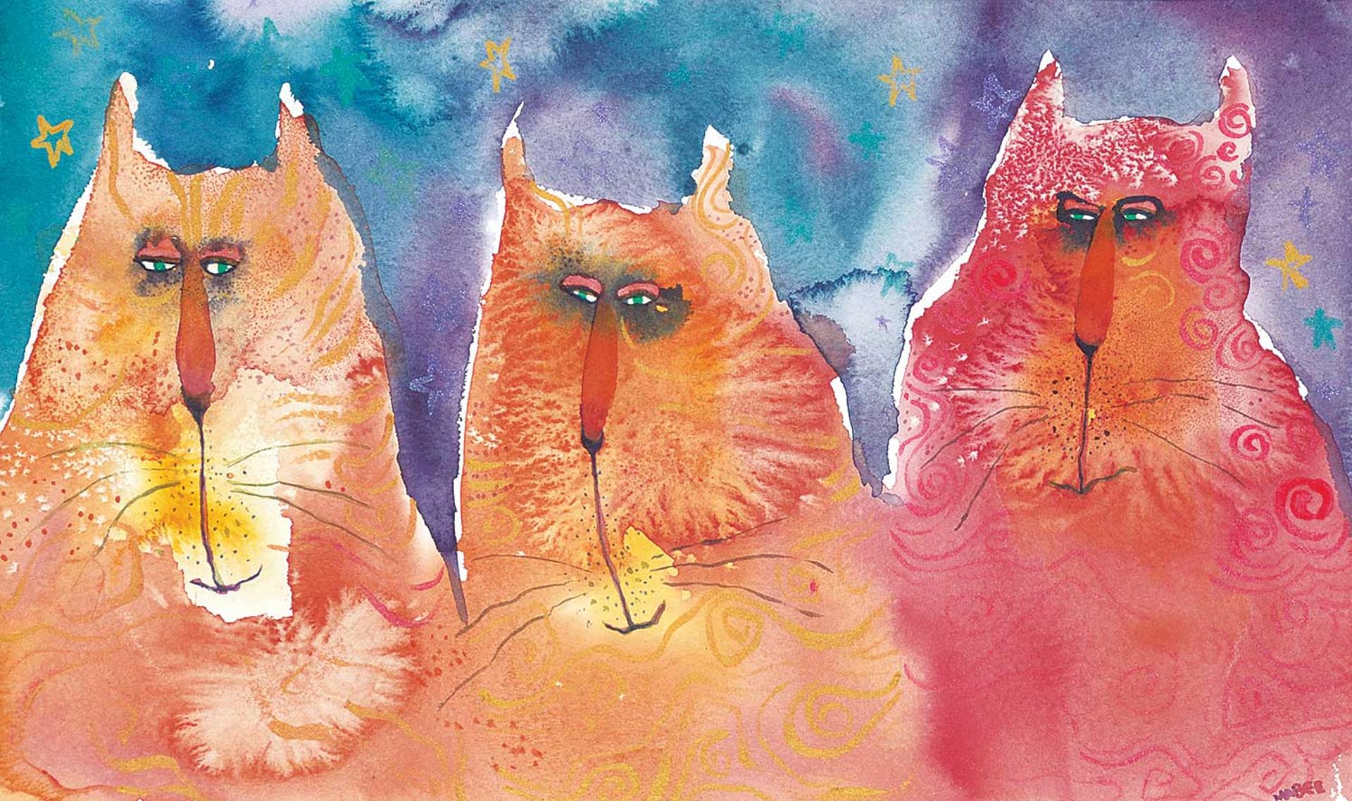 Audrey Mabee - Untitled - Three Grumpy Cats