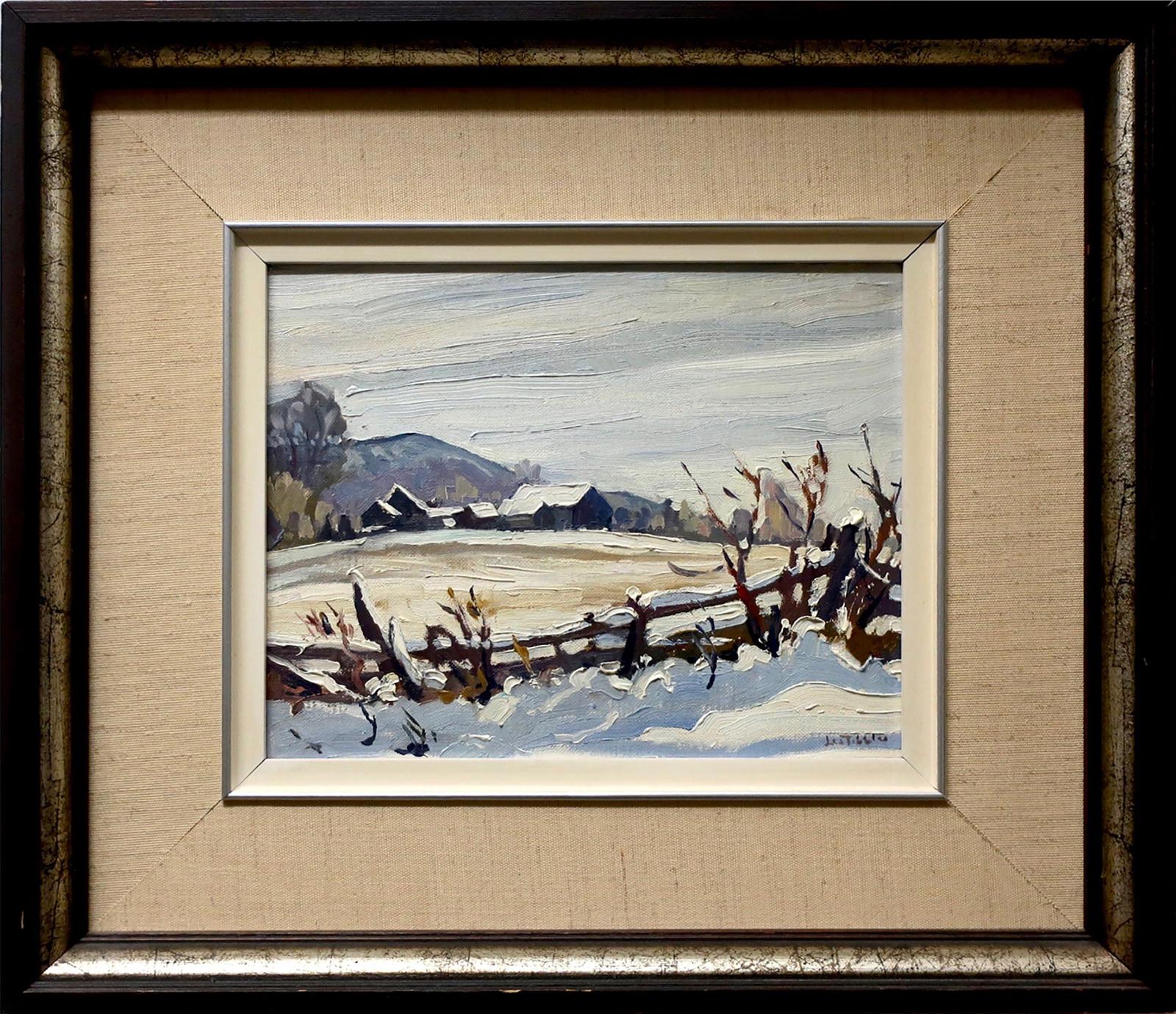 Leslie G. (Les) Tibbles (1916-2014) - Winter Farm Scene