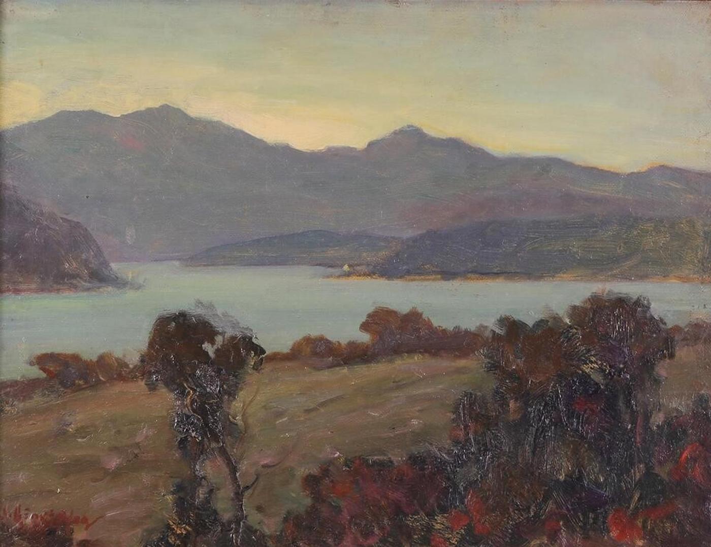 James Henderson (1871-1951) - Twilight, Hills Of Arran