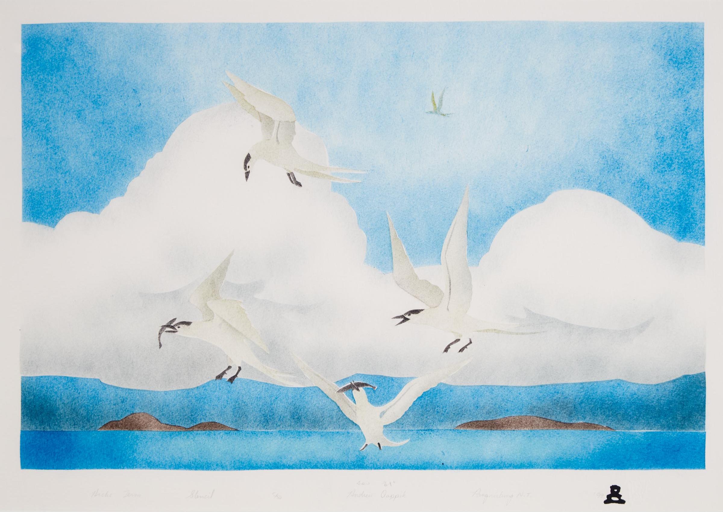 Andrew Karpik Qappik (1964) - Arctic Terns, 1999