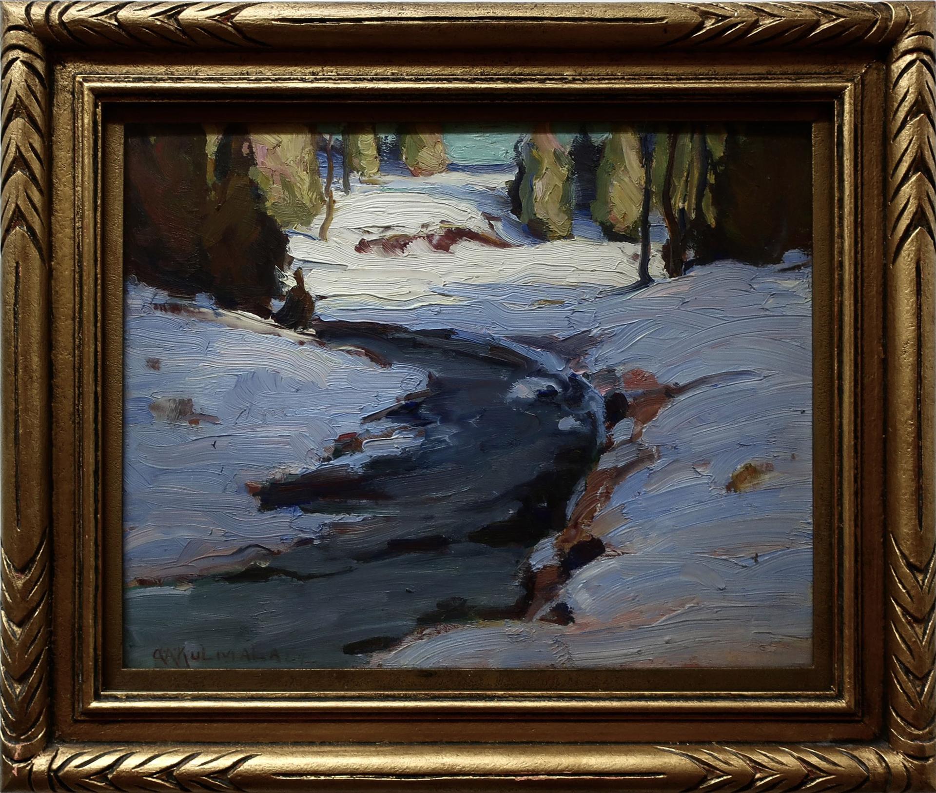 George Arthur Kulmala (1896-1940) - Untitled (Winding Stream - Winter)