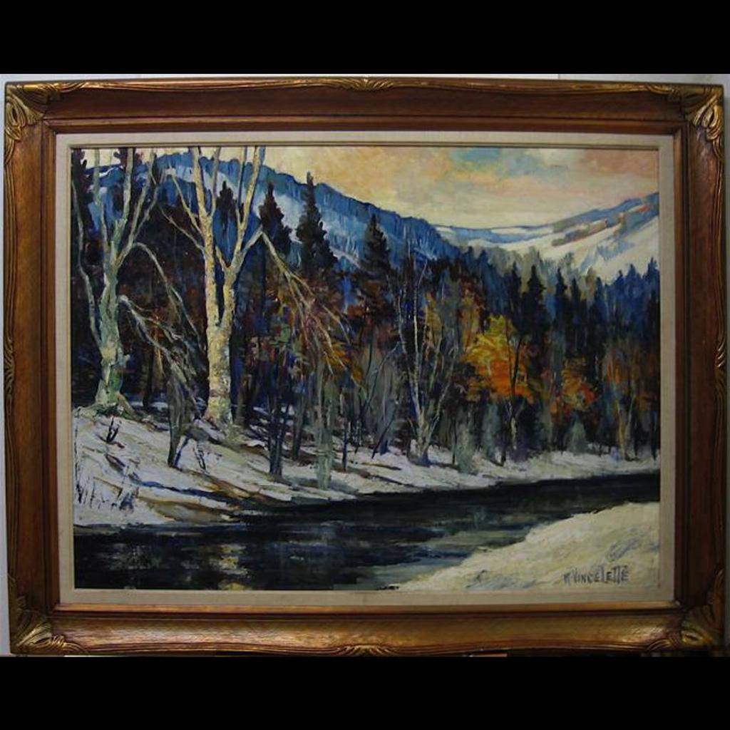 Romeo Vincelette (1902-1979) - Winter Riverscape