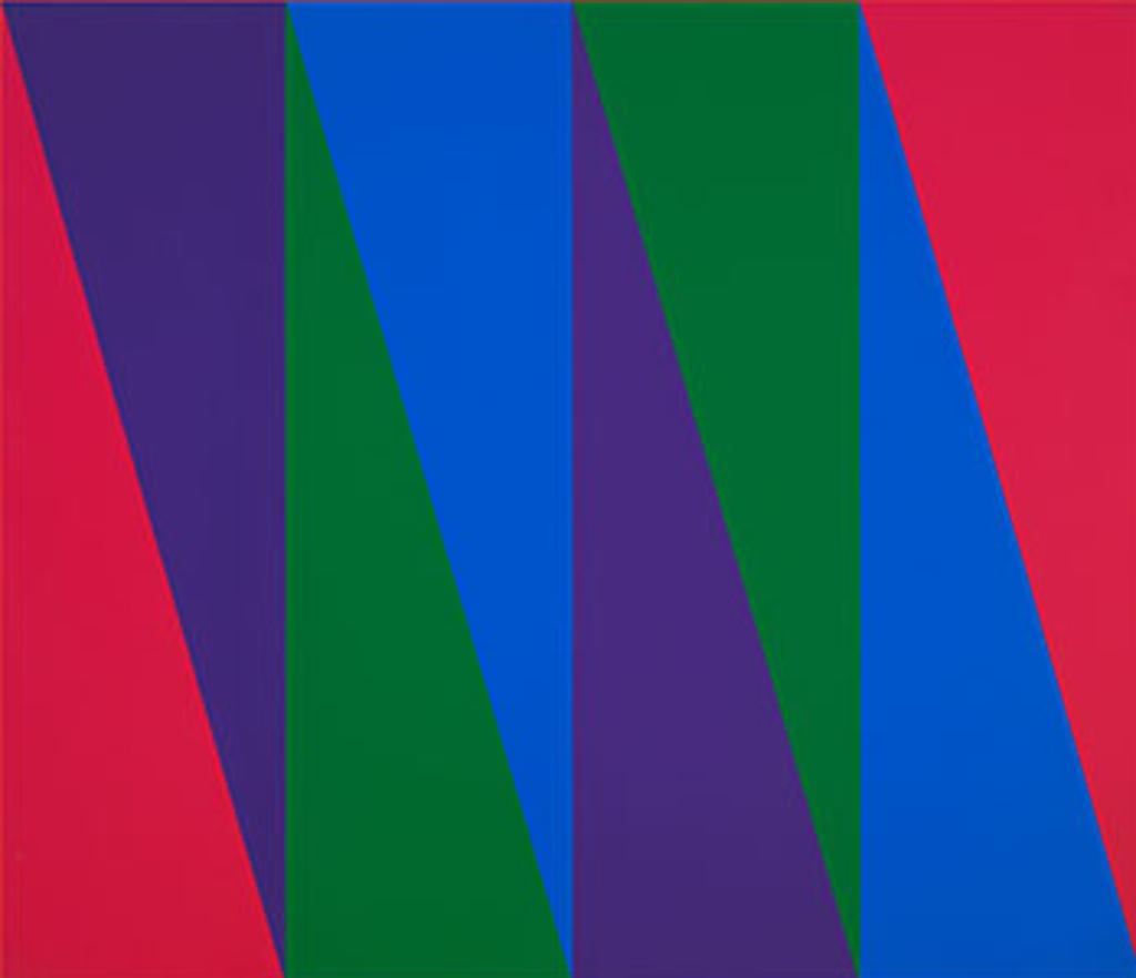 Guido Molinari (1933-2004) - Triangle vert-mauve