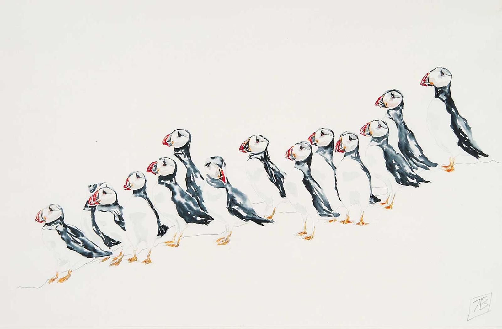 Terry A. Bennett - Untitled - 14 Puffins