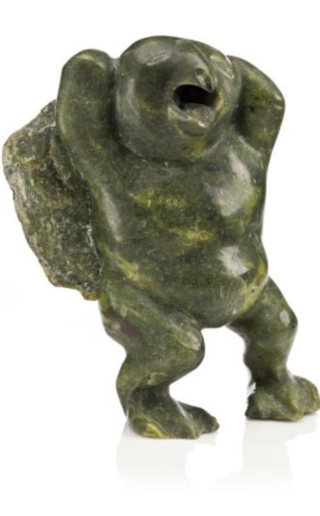 Qimiata Nungusuituq (1948) - Bird Spirit Holding a Stone
