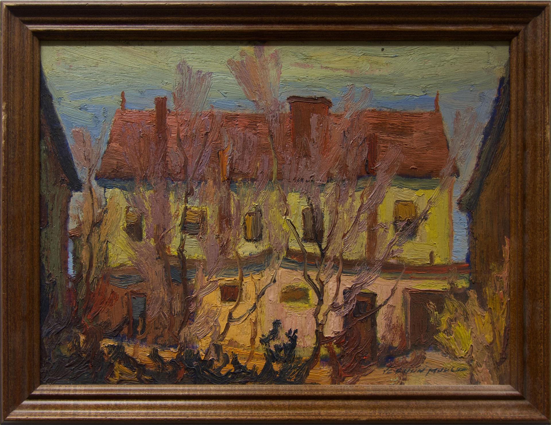 Vernon Mould (1928) - Untitled (House Through The Trees)