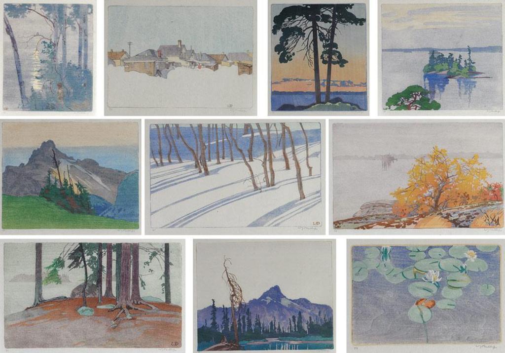 Walter Joseph (W.J.) Phillips (1884-1963) - Ten Canadian Colour Prints