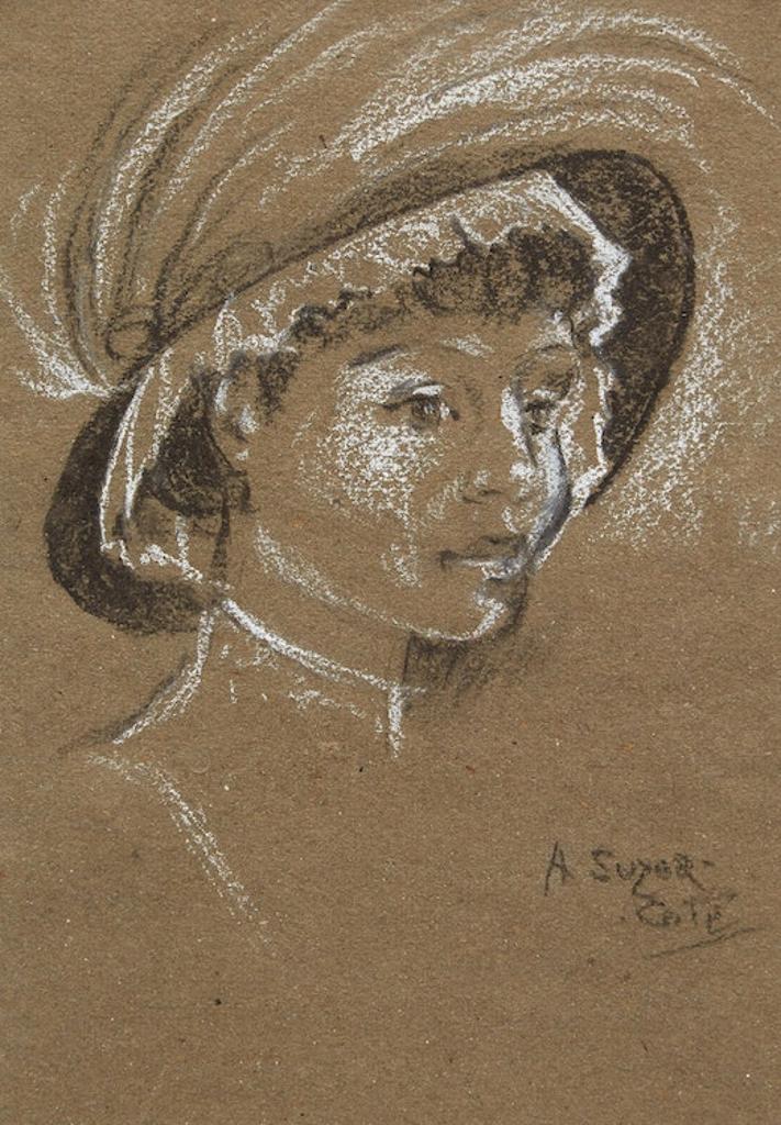 Marc-Aurèle de Foy Suzor-Coté (1869-1937) - Girl Wearing Fancy Hat