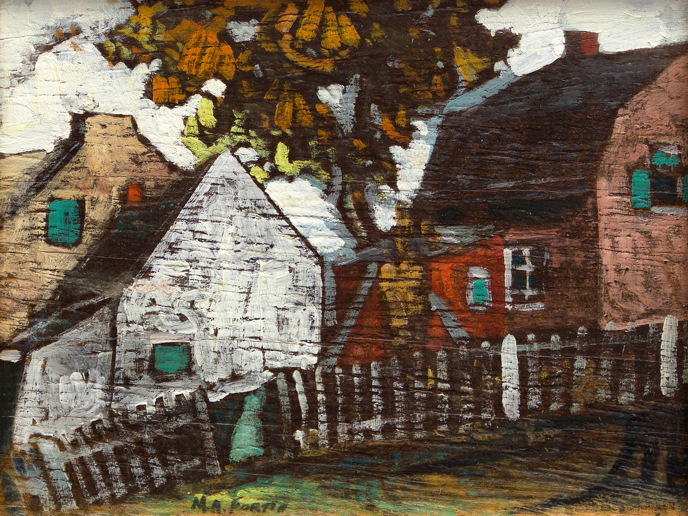 Marc-Aurèle Fortin (1888-1970) - Maisons de Sainte-Rose, c. 1935