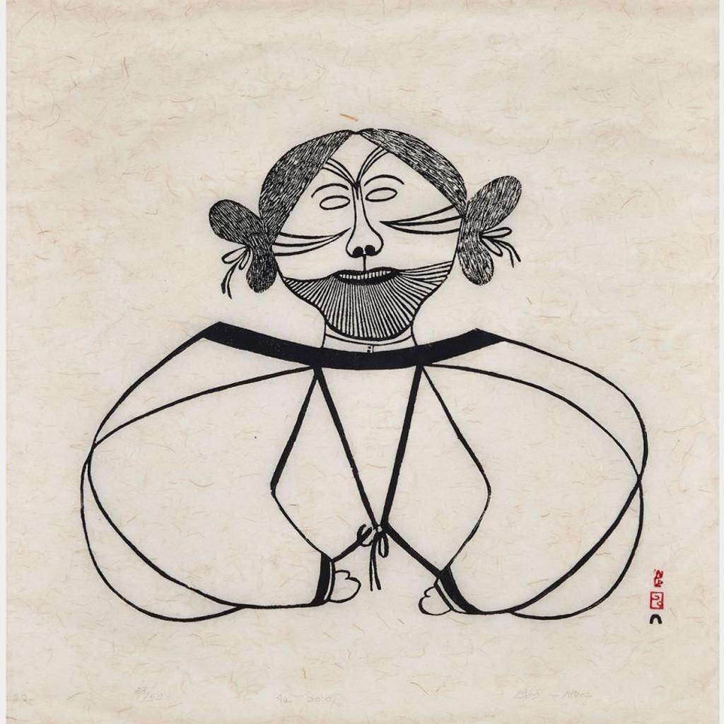 Pitseolak Ashoona (1904-1983) - Tattooed Woman