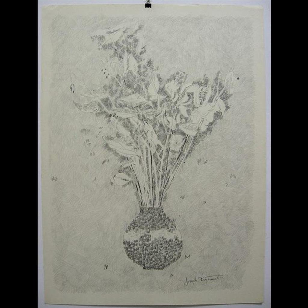 Joseph Prezament (1923-1983) - Flowers In A Vase; Still Life With Green Onions