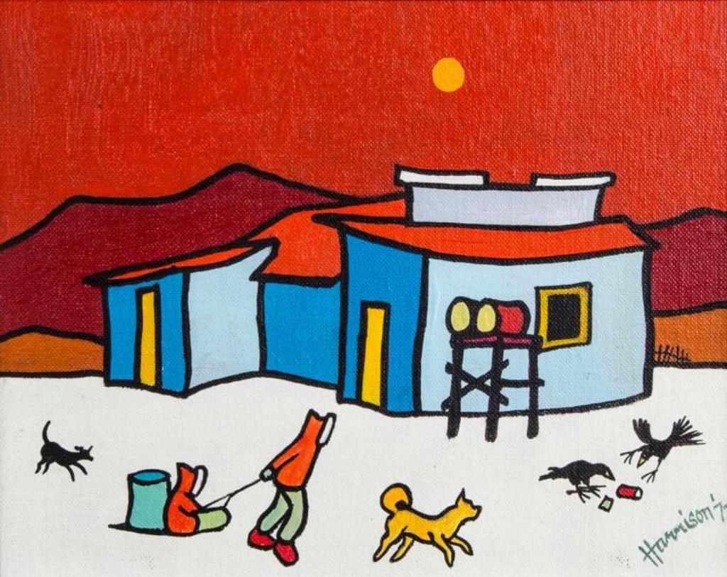 Ted Harrison (1926-2015) - The Yellow Dog