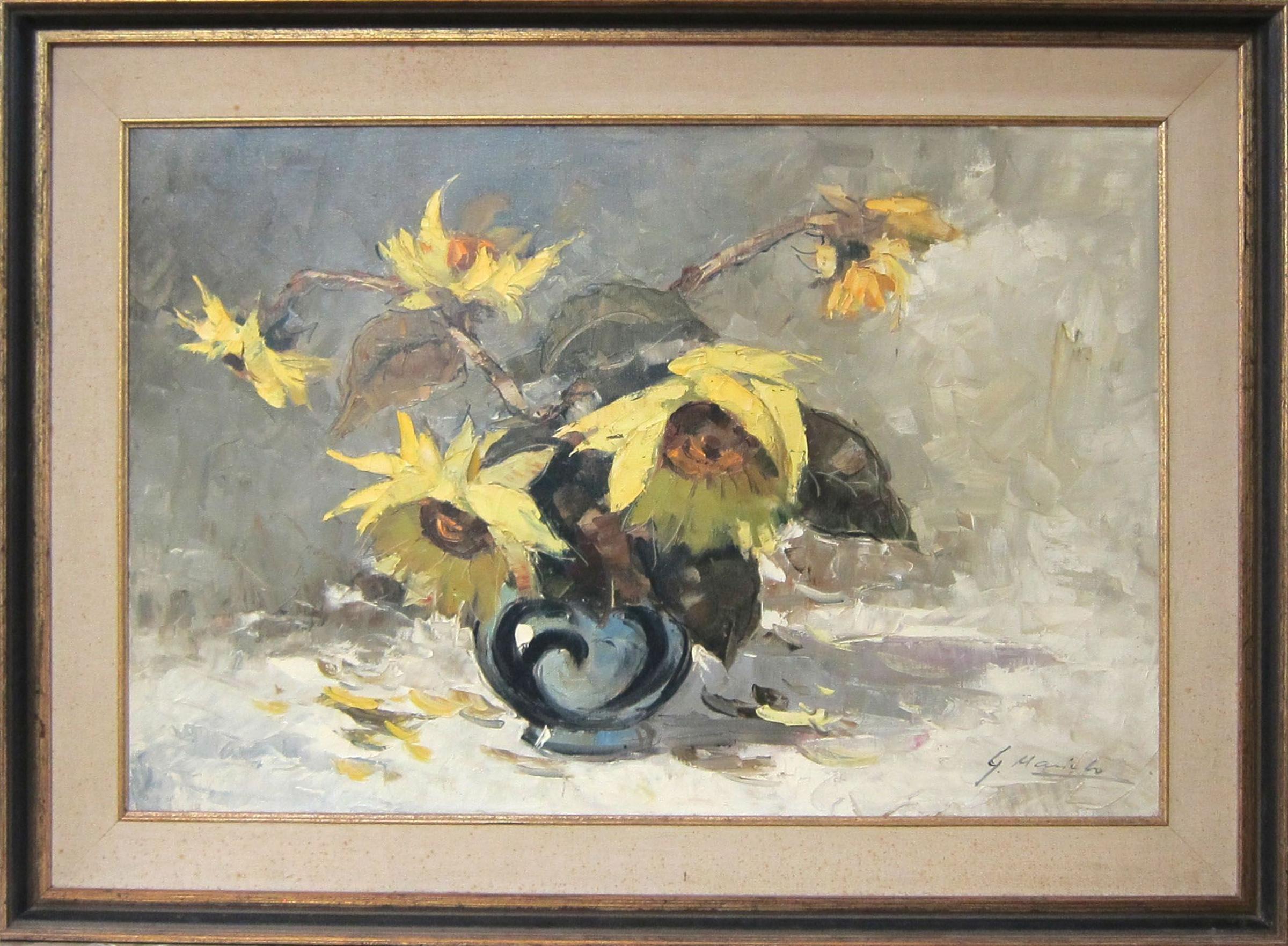 Gordon Geza Marich (1913-1985) - Nature morte avec bleu vase