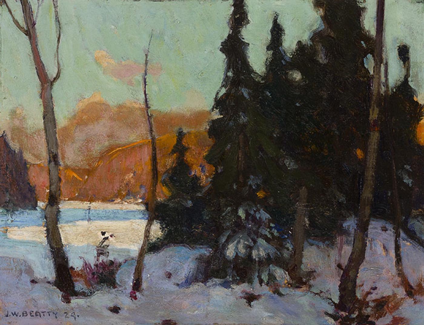 John William (J.W.) Beatty (1869-1941) - Winter Landscape