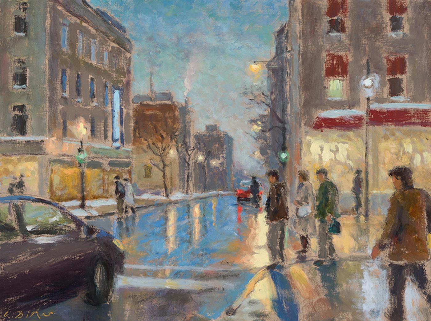 Antoine Bittar (1957) - Wet November Afternoon, Montreal