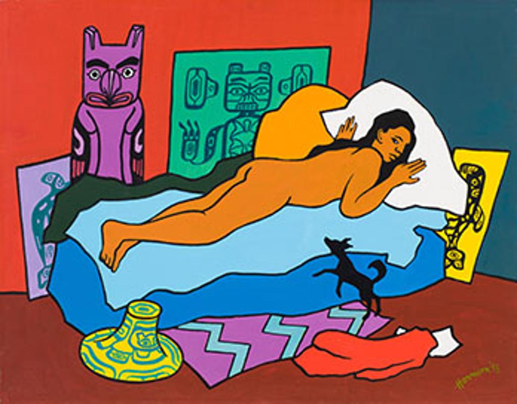 Ted Harrison (1926-2015) - L'Indienne de Gauguin