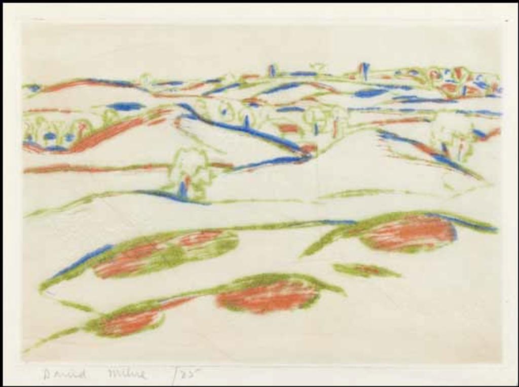 David Browne Milne (1882-1953) - Lines of Earth (2nd State)