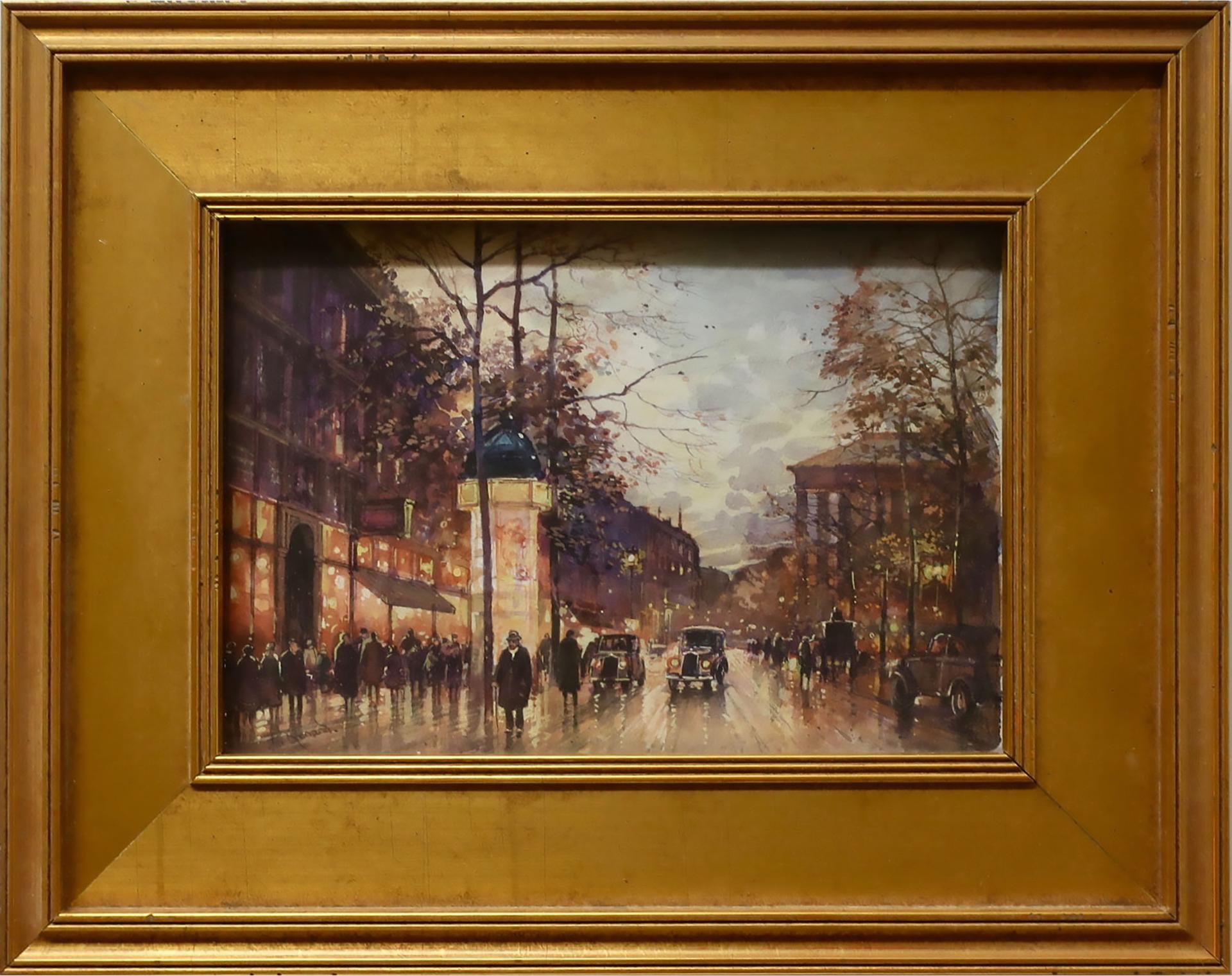 Paul Renard - Untitled (Evening Paris Street Scene)