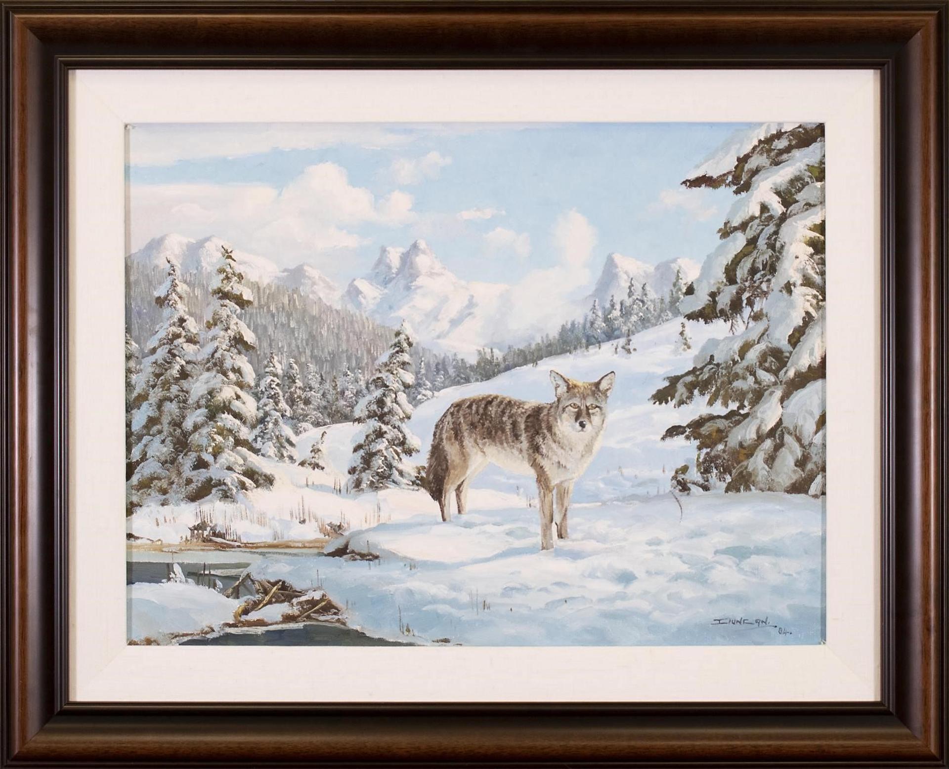 Duncan Mackinnon Crockford (1922-1991) - The Timber Wolf, Scene Lower Spray Valley Nr. Canmore- Alberta; 1984
