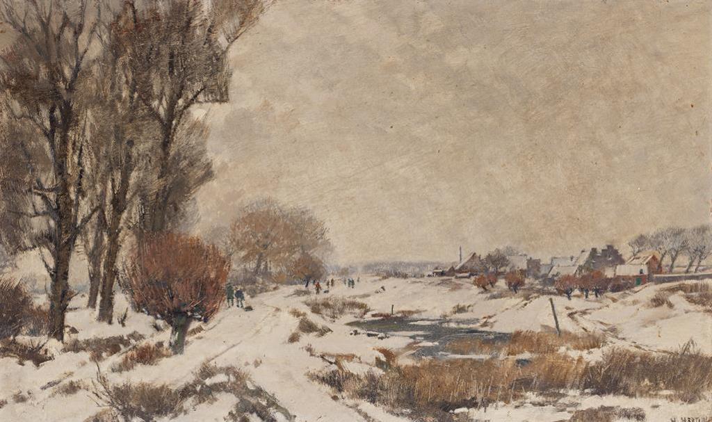 Heinrich Hartung (1889-1966) - Winter Activity