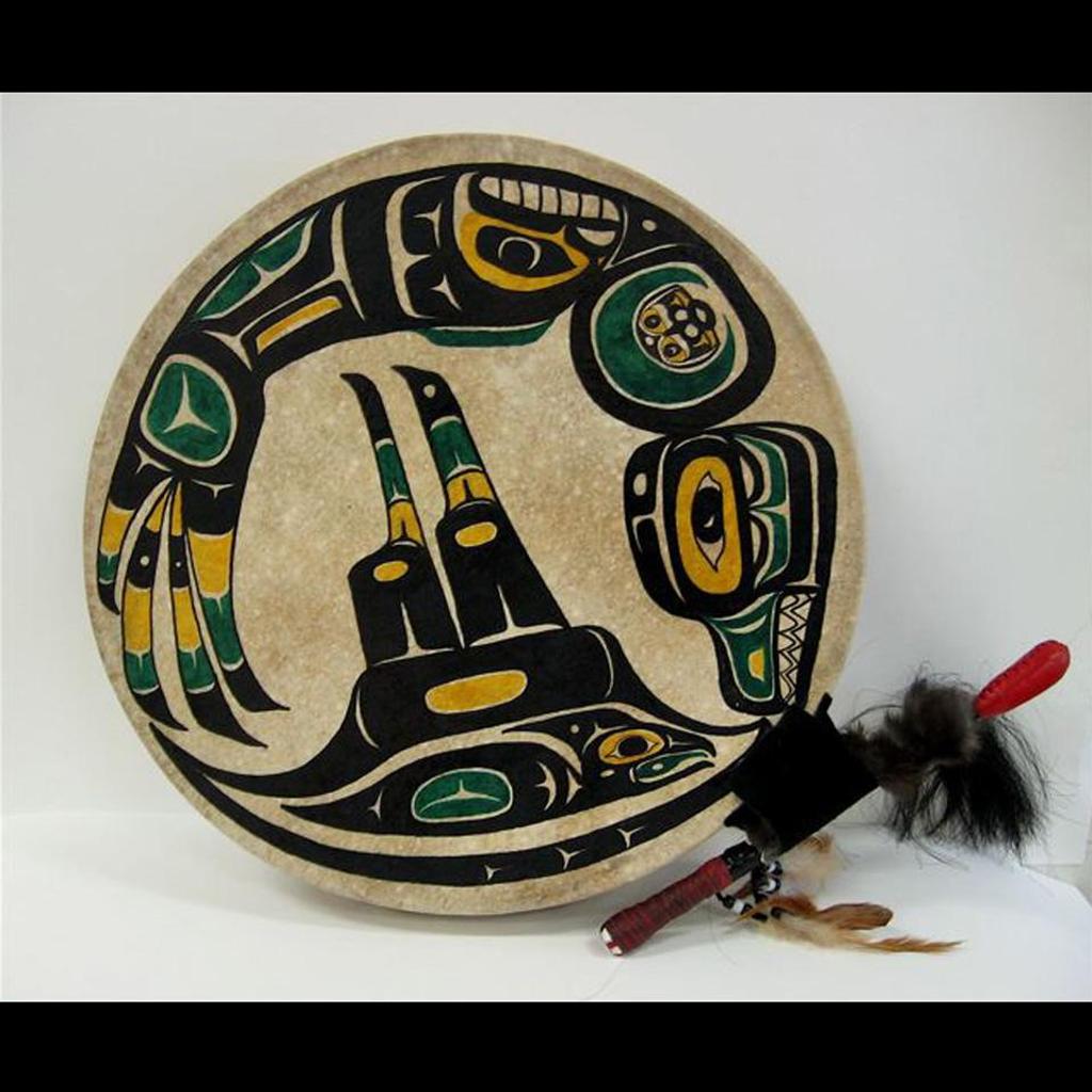 H. Whitehorse - Haida Cermonial Sisut’L Is  Hoop Drum