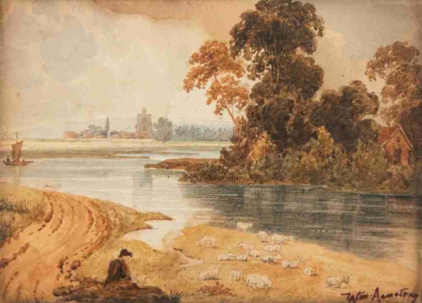 William Armstrong (1822-1914) - Bucolic Landscape