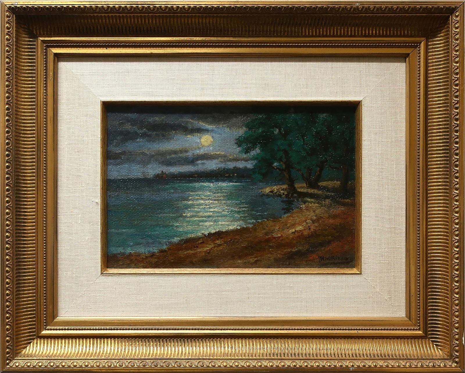 Thomas Harrison (T.H.) Wilkinson (1847-1929) - Untitled (Moonlit Lake)