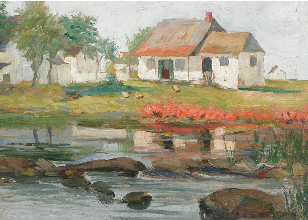 Sarah Margaret Armour Robertson (1891-1948) - Homestead By A Stream