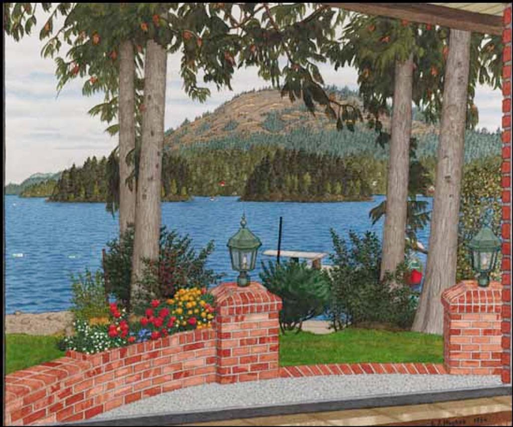 Edward John (E. J.) Hughes (1913-2007) - Looking North from a Patio, Shawnigan Lake