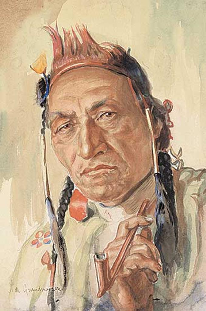 Nicholas (Nickola) de Grandmaison (1892-1978) - Joe Calf Child, Blackfoot