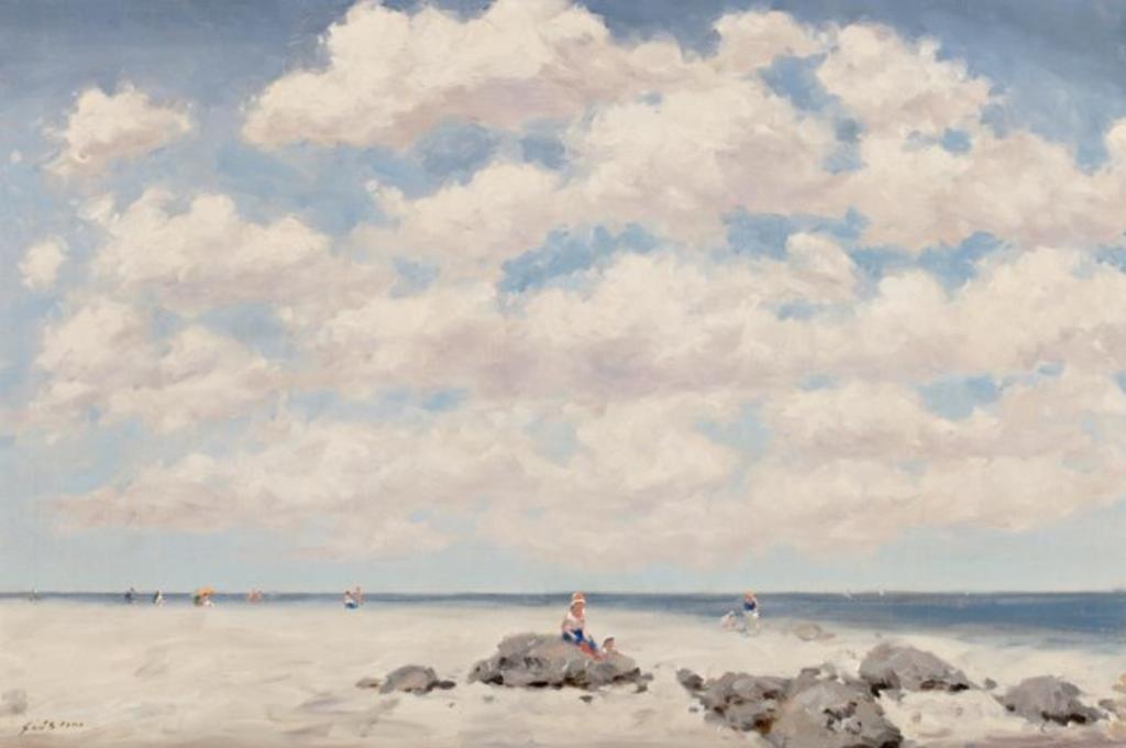 Andre Gittelson Gisson (1928-2003) - Afternoon at the Beach