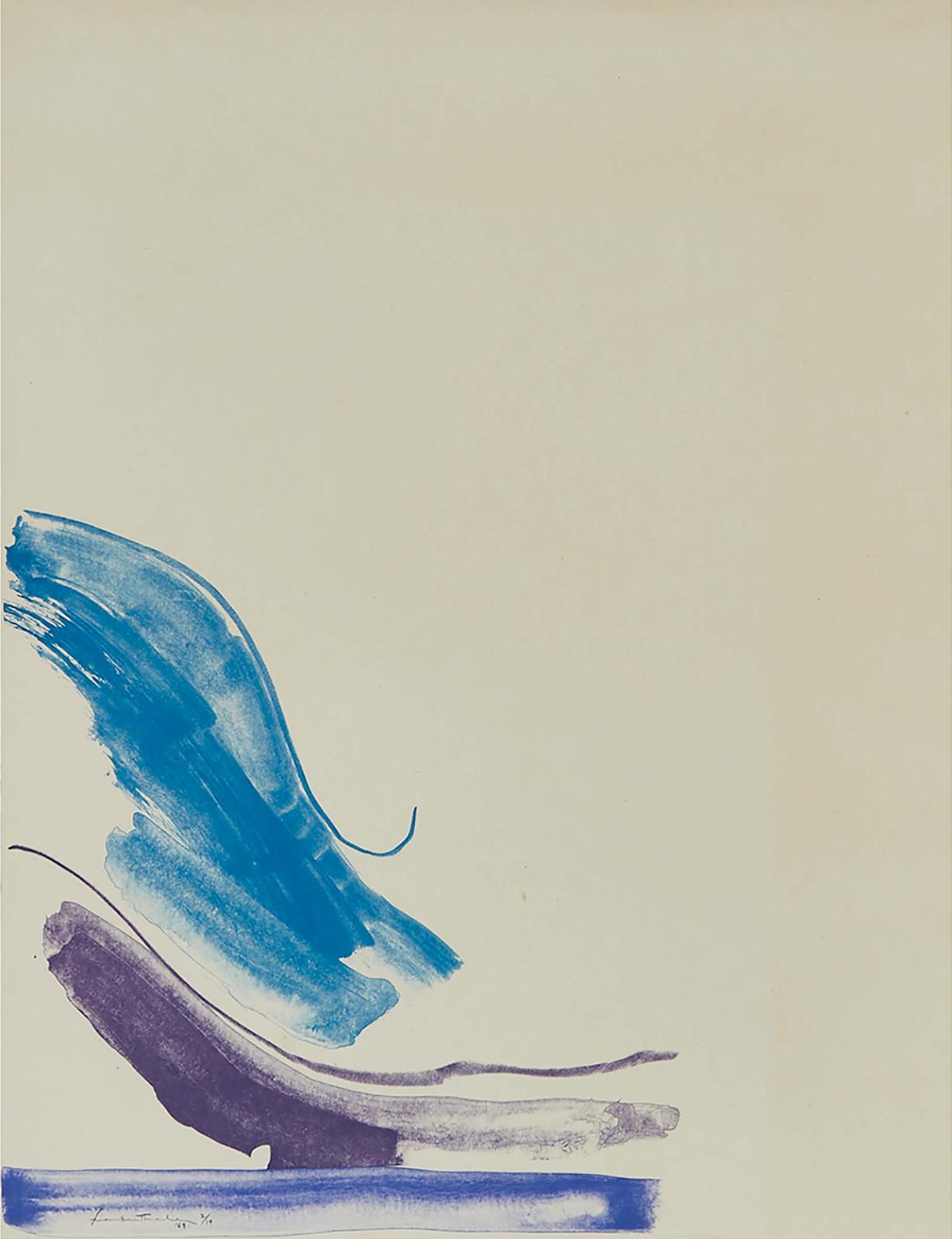 Helen Frankenthaler (1928-2011) - Southwest Blues, 1969 [harrison 15; Williams, 16]