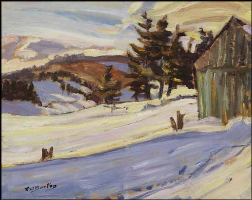 Ralph Wallace Burton (1905-1983) - Winter Scene / Winter Landscape (verso)