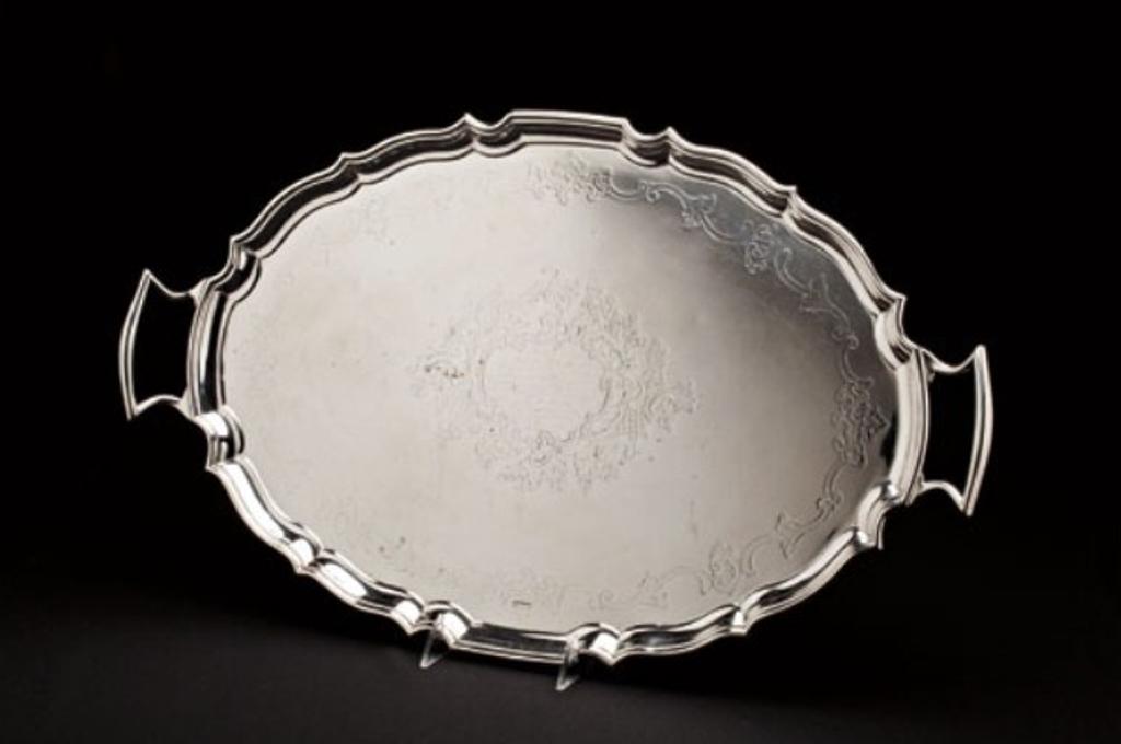 George V Sterling Handled Tea Tray (1912) - with presentation engraving