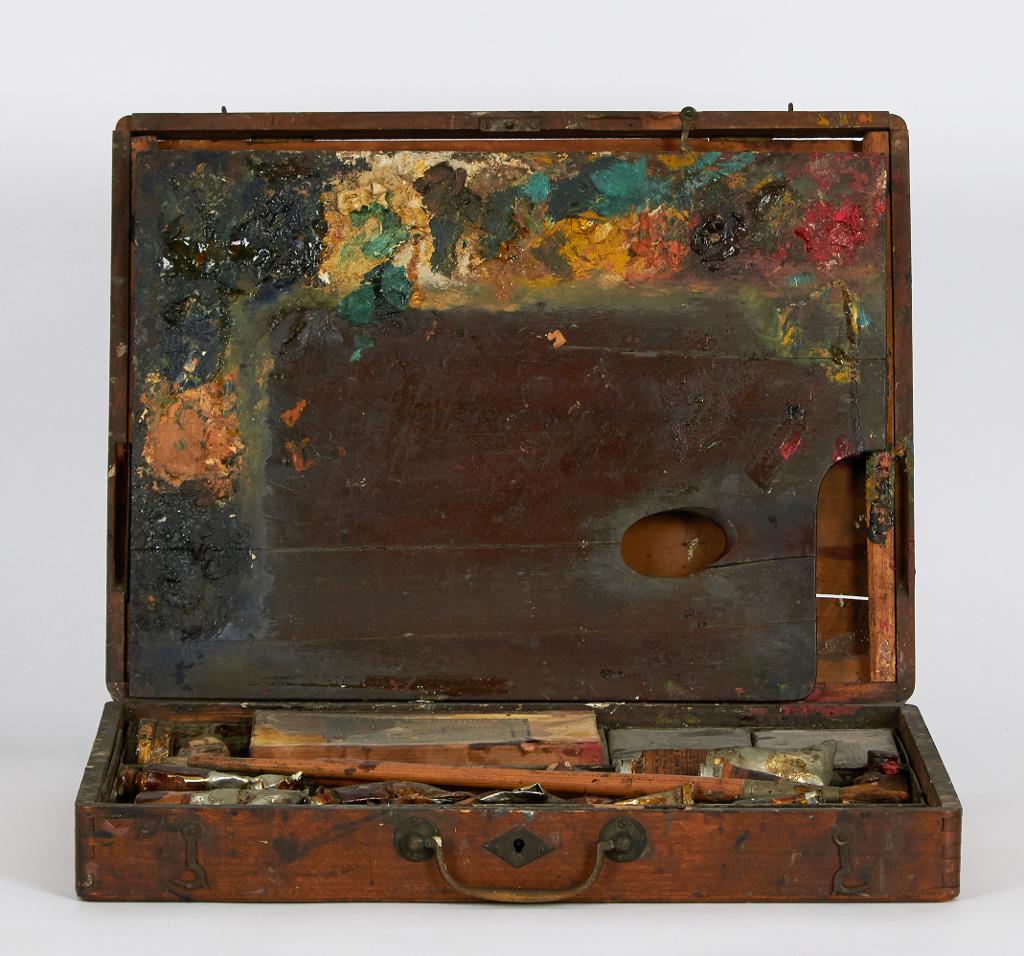 Carl Henry Von Ahrens (1863-1936) - The Artist's Paint Box and Palette