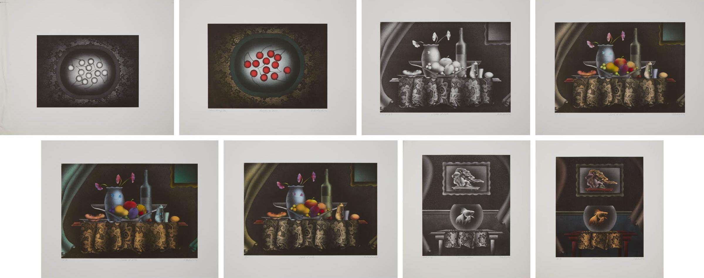 Daniel Richards (1947) - Cherries On Lace, 1992; Table D'hôte, 1992; Romeo, Romeo, 1992