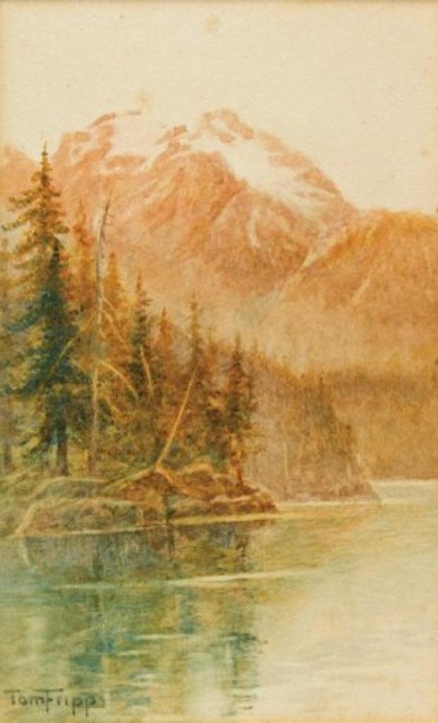 Thomas William Fripp (1864-1931) - Rocky Mountain Lake