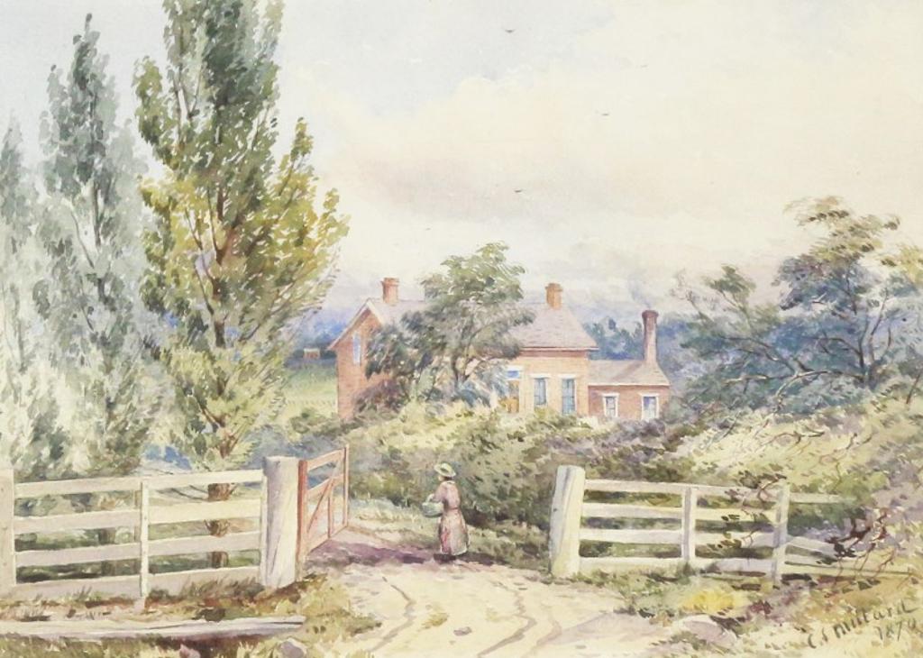 Charles Stuart Millard (1837-1917) - Entering The Cottage Gate; 1870