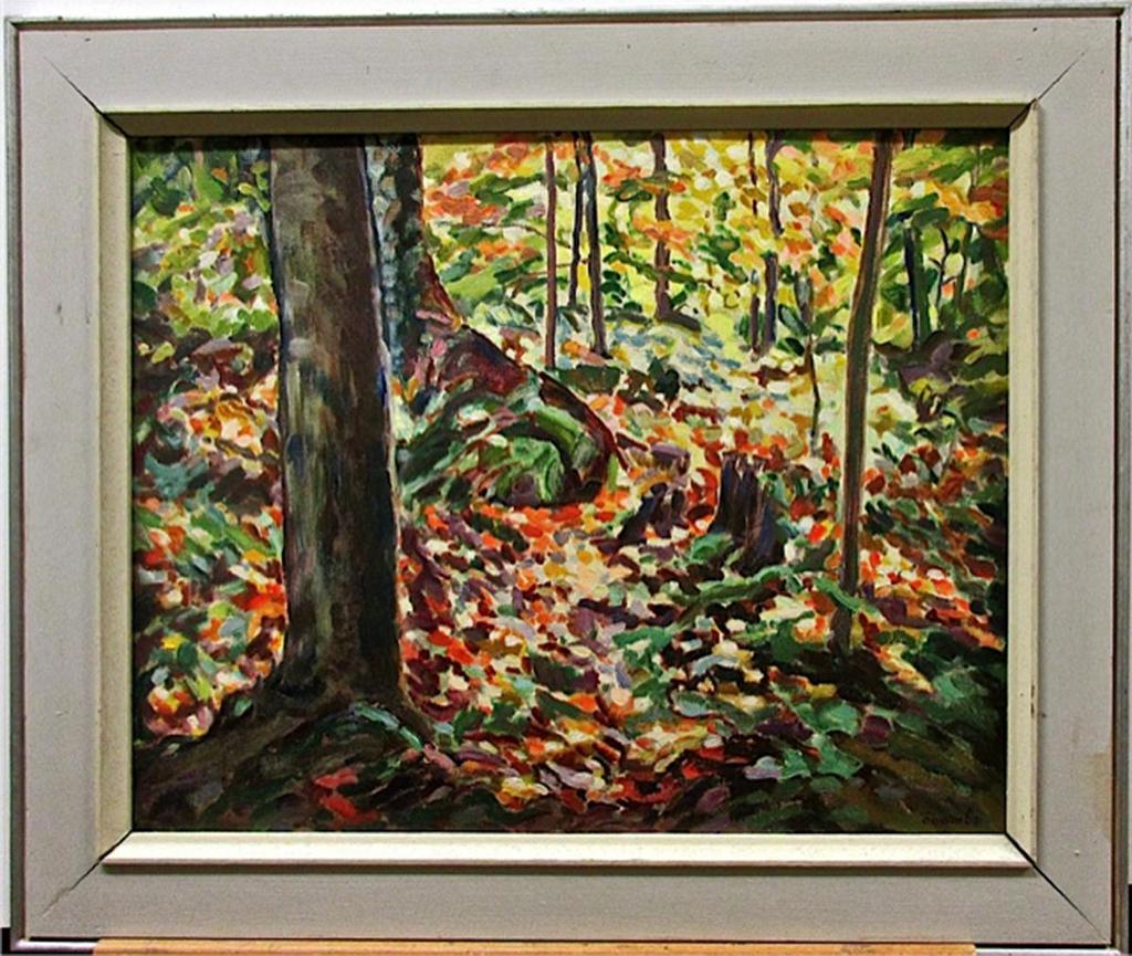 Edith Grace (Lawson) Coombs (1890-1986) - Autumn Woodlands, Camp Charmette