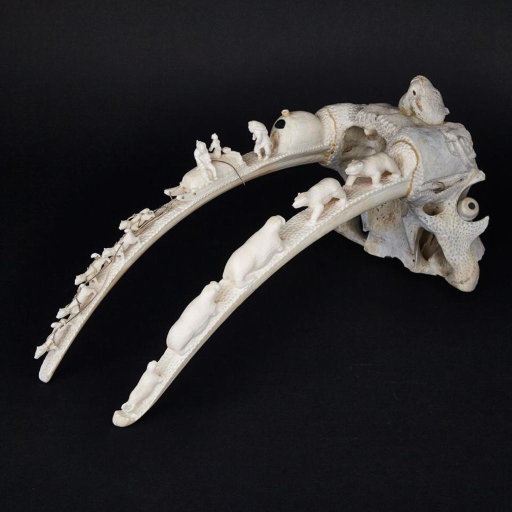 Luke Airut (1942-2018) - Elaborately Carved Skull